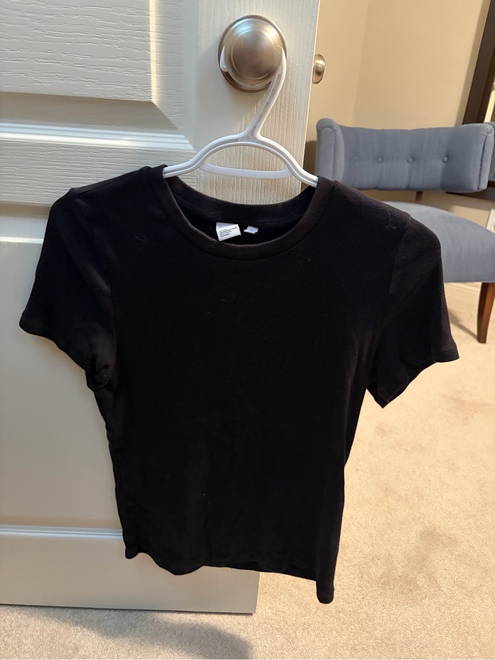 TNA Black Short Sleeve Crewneck Tee